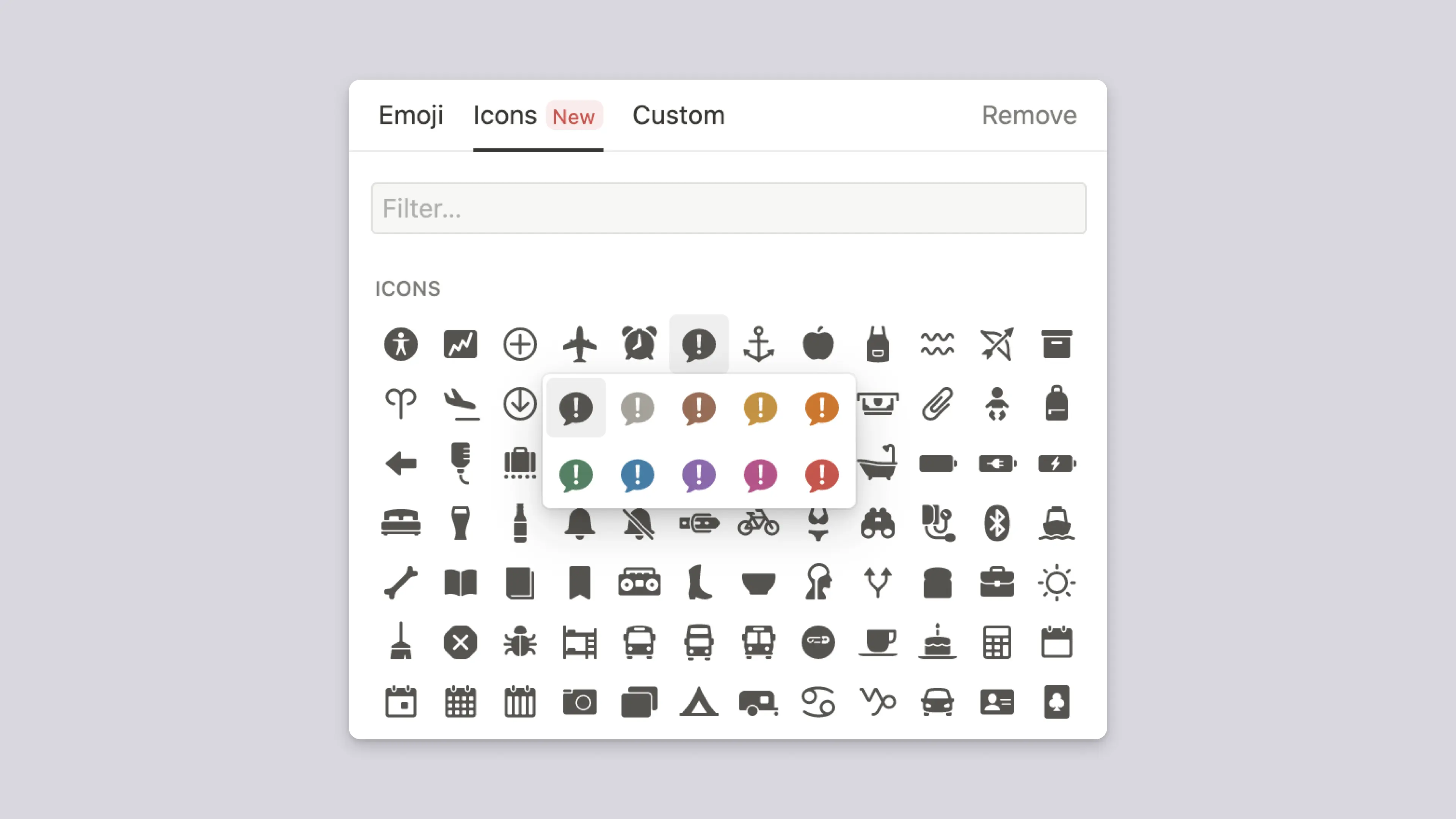new icon picker